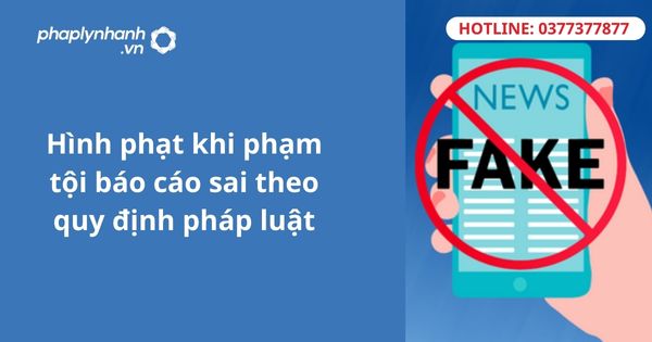 Hình phạt khi phạm tội báo cáo sai theo quy định pháp luật 1 Hình phạt khi phạm tội báo cáo sai theo quy định pháp luật
