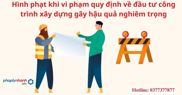 Hình phạt khi vi phạm quy định về đầu tư công trình xây dựng gây hậu quả nghiêm trọng 1 Hình phạt khi vi phạm quy định về đầu tư công trình xây dựng gây hậu quả nghiêm trọng
