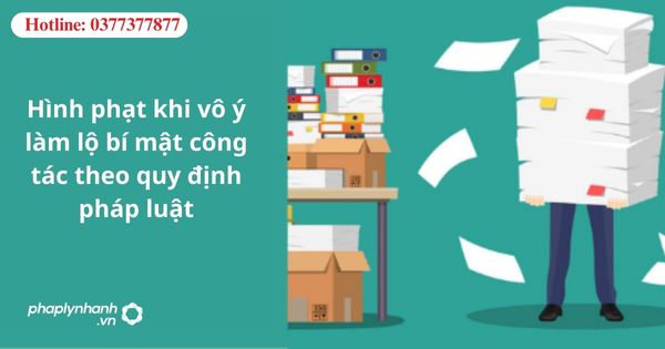Hình phạt khi vô ý làm lộ bí mật công tác theo quy định pháp luật 1 Hình phạt khi vô ý làm lộ bí mật công tác theo quy định pháp luật