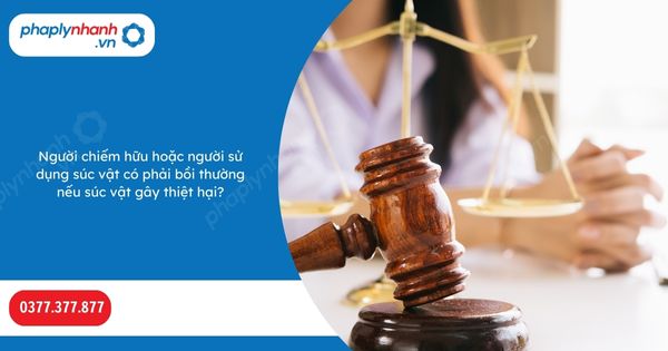 Người chiếm hữu hoặc người sử dụng súc vật có phải bồi thường nếu súc vật gây thiệt hại? 1 Người chiếm hữu hoặc người sử dụng súc vật có phải bồi thường nếu súc vật gây thiệt hại-Hỗ trợ, tư vấn pháp lý nhanh