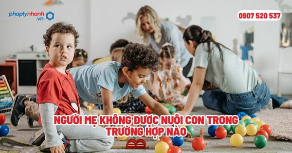 Người mẹ không được nuôi con trong trường hợp nào? 1 Người mẹ không được nuôi con trong trường hợp nào - Tư vấn, hỗ trợ pháp lý nhanh