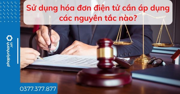 Sử dụng hóa đơn điện tử cần áp dụng các nguyên tắc nào? 1 Sử dụng hóa đơn điện tử cần áp dụng các nguyên tắc nào - tư vấn hỗ trợ pháp lý nhanh