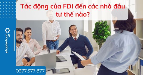 Tác động của FDI đến các nhà đầu tư thế nào? 1 Tác động của FDI đến các nhà đầu tư thế nào - tư vấn hỗ trợ pháp lý nhanh
