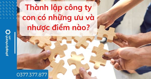 Thành lập công ty con có những ưu và nhược điểm nào? 1 Thành lập công ty con có những ưu và nhược điểm nào - tư vấn hỗ trợ pháp lý nhanh