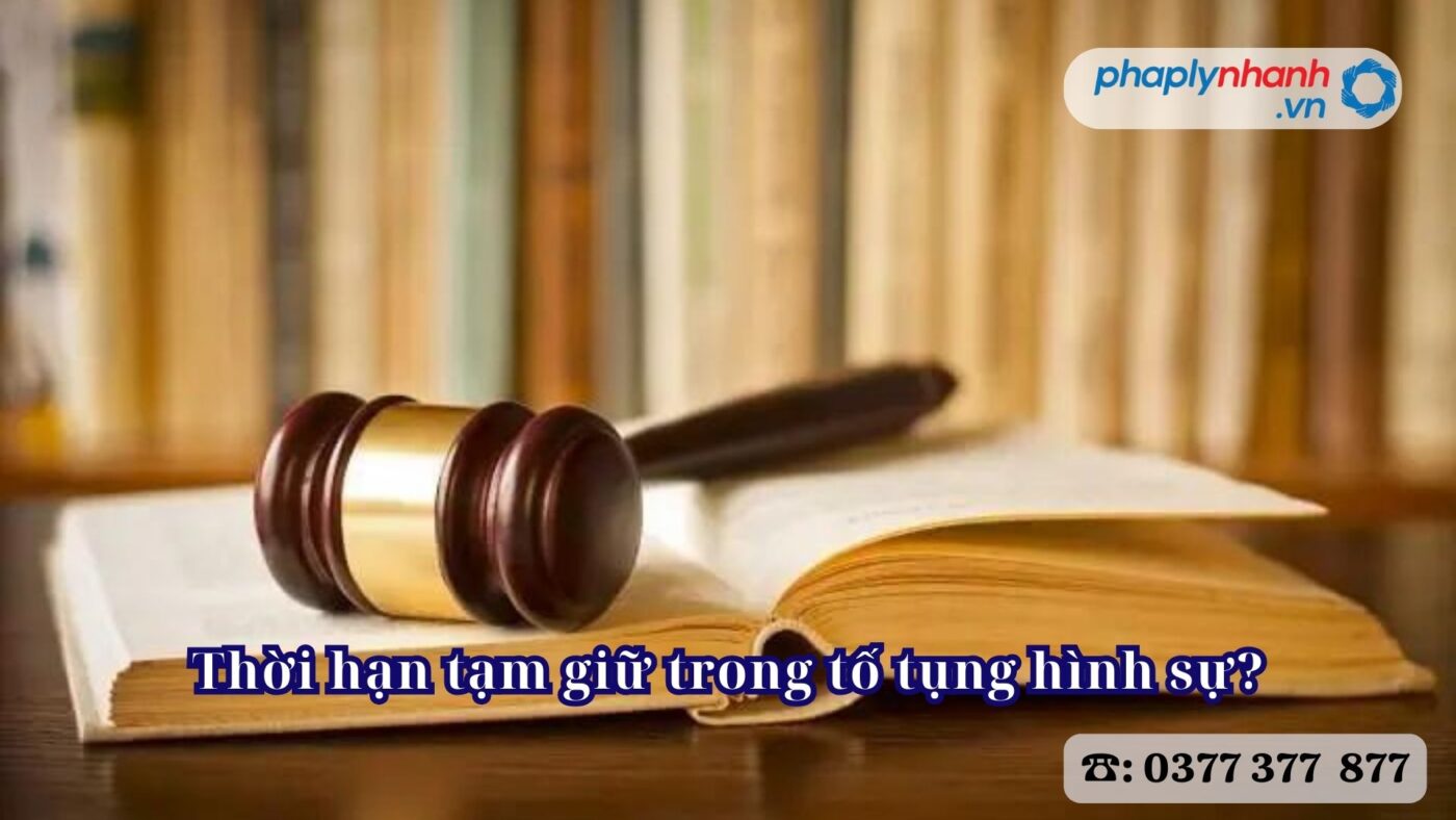 Thời hạn tạm giữ trong tố tụng hình sự? 7 Thời hạn tạm giữ trong tố tụng hình sự - Tư vấn, hỗ trợ pháp lý nhanh