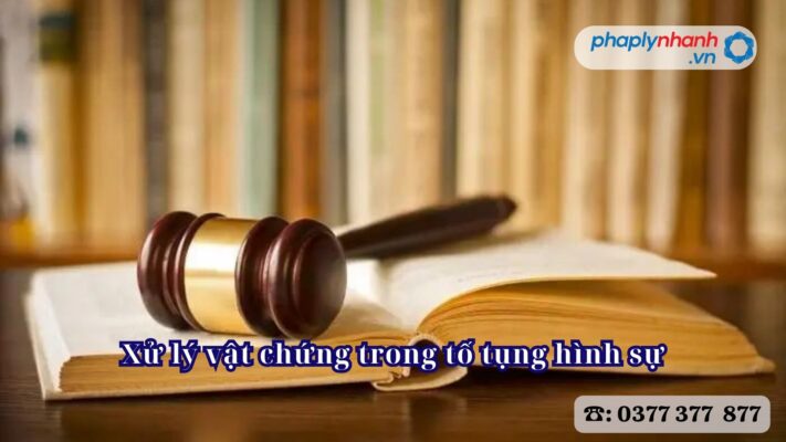 Xử lý vật chứng trong tố tụng hình sự - Tư vấn, hỗ trợ pháp lý nhanh