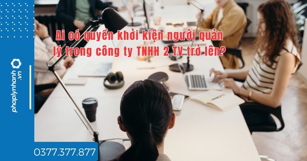 Ai có quyền khởi kiện người quản lý trong công ty TNHH 2 TV trở lên? 1 Ai có quyền khởi kiện người quản lý trong công ty TNHH 2 TV trở lên - tư vấn hỗ trợ pháp lý nhanh
