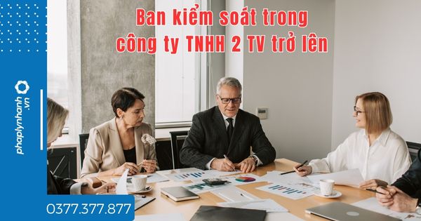 Ban kiểm soát trong công ty TNHH 2 TV trở lên là gì? 1 Ban kiểm soát trong công ty TNHH 2 TV trở lên - tư vấn hỗ trợ pháp lý nhanh