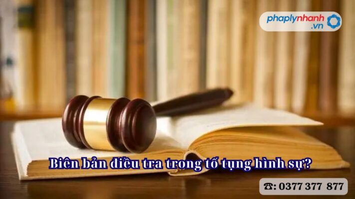 Biên bản điều tra trong tố tụng hình sự? 2 Biên bản điều tra trong tố tụng hình sự - Tư vấn, hỗ trợ pháp lý nhanh