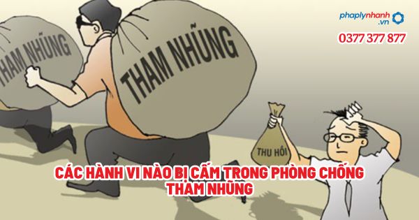 Các hành vi nào bị cấm trong phòng chống tham nhũng? 1 Các hành vi nào bị cấm trong phòng chống tham nhũng - Tư vấn, hỗ trợ pháp lý nhanh