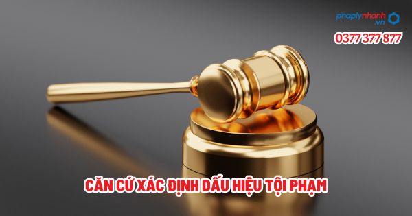 Căn cứ xác định dấu hiệu tội phạm? 1 Căn cứ xác định dấu hiệu tội phạm - Tư vấn, hỗ trợ pháp lý nhanh