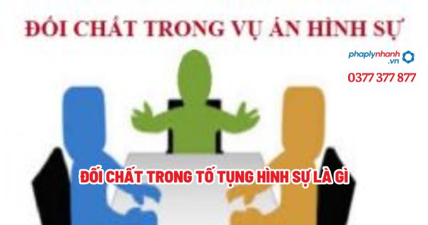 Đối chất trong tố tụng hình sự là gì? 1 Đối chất trong tố tụng hình sự là gì - Tư vấn, hỗ trợ pháp lý nhanh