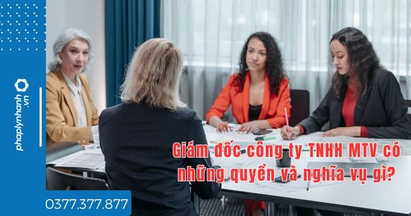 Giám đốc công ty TNHH MTV có những quyền và nghĩa vụ gì? 1 Giám đốc công ty TNHH MTV có những quyền và nghĩa vụ gì - tư vấn hỗ trợ pháp lý nhanh