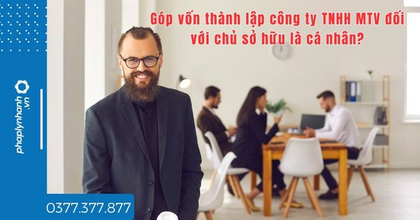 Góp vốn thành lập công ty TNHH MTV đối với chủ sở hữu là cá nhân - tư vấn hỗ trợ pháp lý nhanh