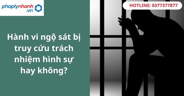 Hành vi ngộ sát bị truy cứu trách nhiệm hình sự hay không? 1 Hành vi ngộ sát bị truy cứu trách nhiệm hình sự hay không?