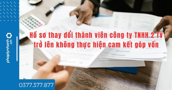 Hồ sơ thay đổi thành viên công ty TNHH 2 TV trở lên không thực hiện cam kết góp vốn? 1 Hồ sơ thay đổi thành viên công ty TNHH 2 TV trở lên không thực hiện cam kết góp vốn - tư vấn hỗ trợ pháp lý nhanh