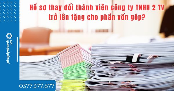 Hồ sơ thay đổi thành viên công ty TNHH 2 TV trở lên tặng cho phần vốn góp? 1 Hồ sơ thay đổi thành viên công ty TNHH 2 TV trở lên tặng cho phần vốn góp - tư vấn hỗ trợ pháp lý nhanh