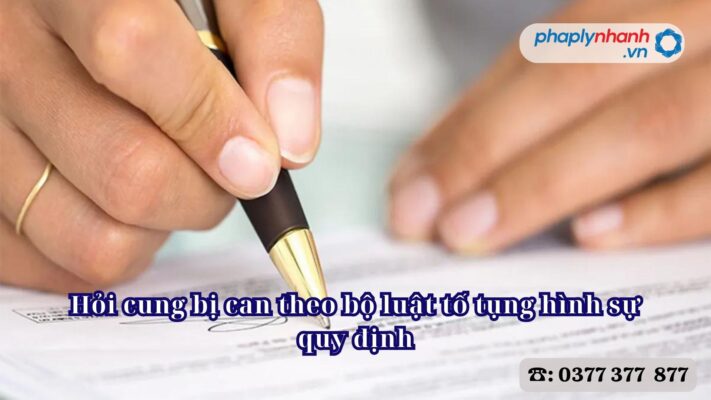 Hỏi cung bị can theo bộ luật tố tụng hình sự quy định 2 Hỏi cung bị can theo bộ luật tố tụng hình sự quy định - Tư vấn, hỗ trợ pháp lý nhanh