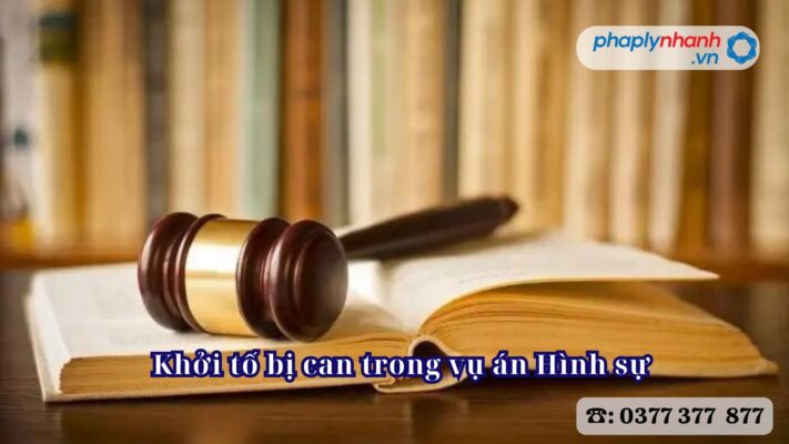 Khởi tố bị can trong vụ án Hình sự 1 Khởi tố bị can trong vụ án Hình sự - Tư vấn, hỗ trợ pháp lý nhanh