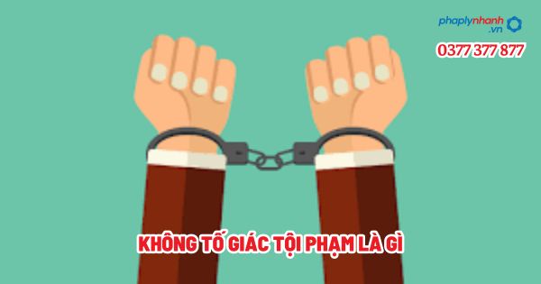 Không tố giác tội phạm là gì - Tư vấn, hỗ trợ pháp lý nhanh
