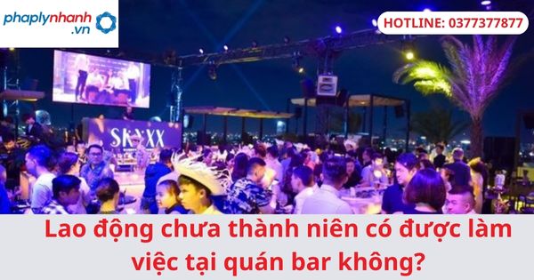 Lao động chưa thành niên có được làm việc tại quán bar không? 1 Lao động chưa thành niên có được làm việc tại quán bar không-hỗ trợ tư vấn pháp lý