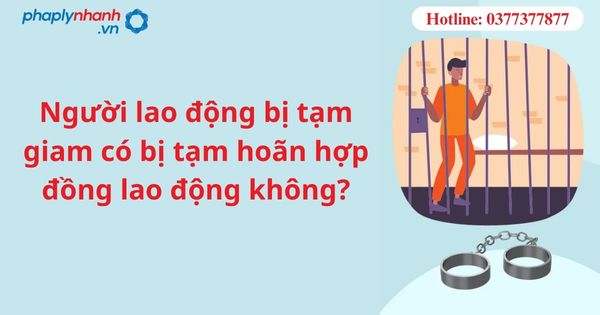 Người lao động bị tạm giam có bị tạm hoãn hợp đồng lao động không?