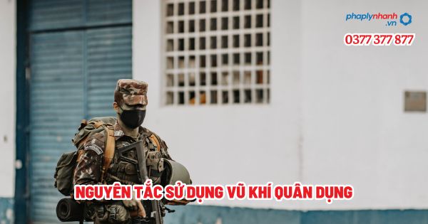 Nguyên tắc sử dụng vũ khí quân dụng? 1 Nguyên tắc sử dụng vũ khí quân dụng - Tư vấn, hỗ trợ pháp lý nhanh