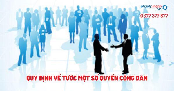 Quy định về tước một số quyền công dân? 1 Quy định về tước một số quyền công dân - Tư vấn, hỗ trợ pháp lý nhanh