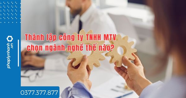 Thành lập công ty TNHH MTV chọn ngành nghề thế nào? 1 Thành lập công ty TNHH MTV chọn ngành nghề thế nào - tư vấn hỗ trợ pháp lý nhanh