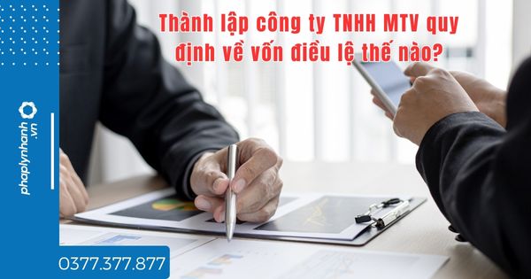 Thành lập công ty TNHH MTV quy định về vốn điều lệ thế nào? 1 Thành lập công ty TNHH MTV quy định về vốn điều lệ thế nào - tư vấn hỗ trợ pháp lý nhanh