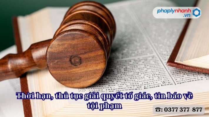Thời hạn, thủ tục giải quyết tố giác, tin báo về tội phạm 1 Thời hạn, thủ tục giải quyết tố giác, tin báo về tội phạm - Tư vấn, hỗ trợ pháp lý nhanh