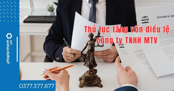 Thủ tục tăng vốn điều lệ công ty TNHH MTV gồm những gì? 1 Thủ tục tăng vốn điều lệ công ty TNHH MTV - tư vấn hỗ trợ pháp lý nhanh