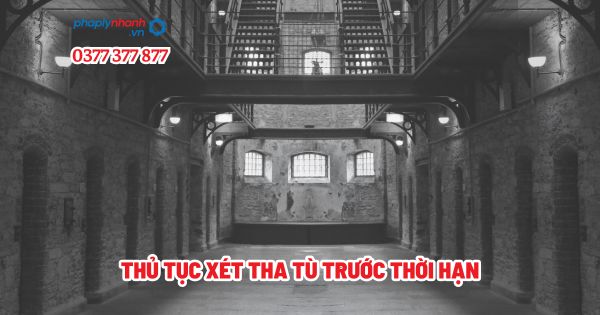 Thủ tục xét tha tù trước thời hạn - Tư vấn, hỗ trợ pháp lý nhanh