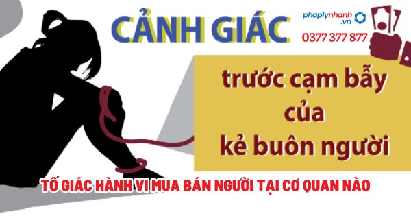 Tố giác hành vi mua bán người tại cơ quan nào - Tư vấn, hỗ trợ pháp lý nhanh