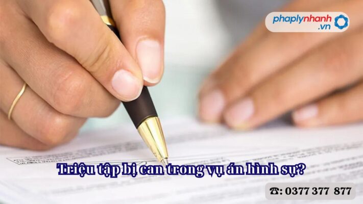 Triệu tập bị can trong vụ án hình sự? 1 Triệu tập bị can trong vụ án hình sự - Tư vấn, hỗ trợ pháp lý nhanh