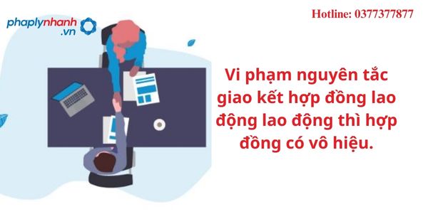 Vi phạm nguyên tắc giao kết hợp đồng lao động lao động thì hợp đồng có vô hiệu. 11 Vi phạm nguyên tắc giao kết hợp đồng lao động lao động thì hợp đồng có vô hiệu-hỗ trợ tư vấn pháp lý