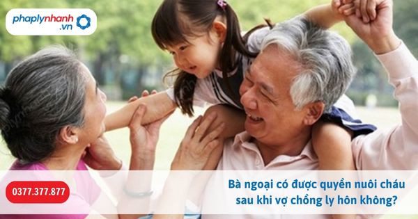 Bà ngoại có được quyền nuôi cháu sau khi vợ chồng ly hôn không? 1 Bà ngoại có được quyền nuôi cháu sau khi vợ chồng ly hôn không-Hỗ trợ, tư vấn pháp lý nhanh