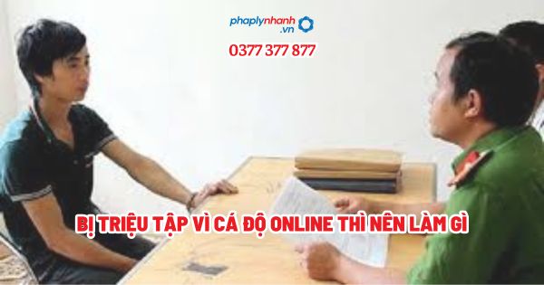 Bị triệu tập vì cá độ online thì nên làm gì? 1 Bị triệu tập vì cá độ online thì nên làm gì - Tư vấn, hỗ trợ pháp lý nhanh