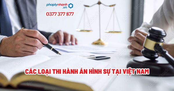 Các loại thi hành án hình sự tại Việt Nam? 1 Các loại thi hành án hình sự tại Việt Nam - Tư vấn, hỗ trợ pháp lý nhanh