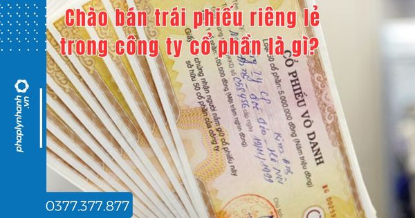 Chào bán trái phiếu riêng lẻ trong công ty cổ phần là gì? 1 Chào bán trái phiếu riêng lẻ trong công ty cổ phần là gì - tư vấn hỗ trợ pháp lý nhanh
