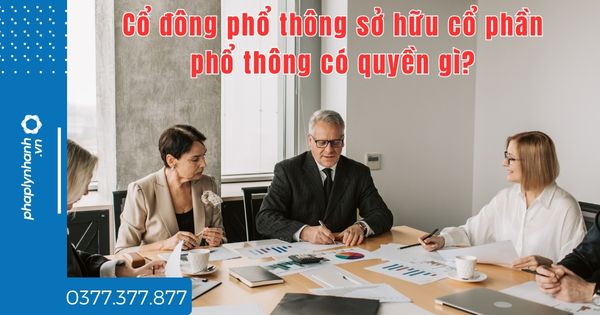 Cổ đông phổ thông sở hữu cổ phần phổ thông có quyền gì? 1 Cổ đông phổ thông sở hữu cổ phần phổ thông có quyền gì - tư vấn hỗ trợ pháp lý nhanh