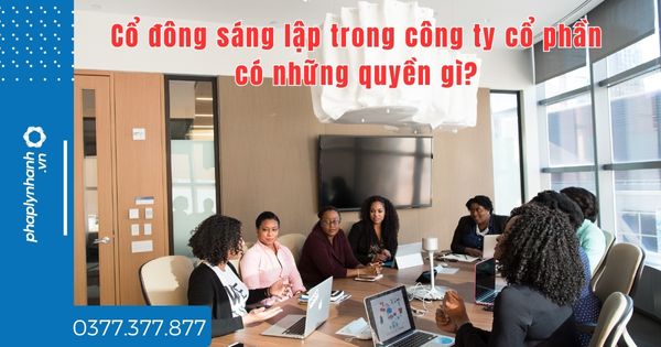 Cổ đông sáng lập trong công ty cổ phần có những quyền gì? 1 Cổ đông sáng lập trong công ty cổ phần có những quyền gì - tư vấn hỗ trợ pháp lý nhanh