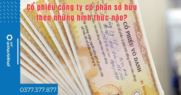 Cổ phiếu công ty cổ phần sở hữu theo những hình thức nào? 1 Cổ phiếu công ty cổ phần sở hữu theo những hình thức nào - tư vấn hỗ trợ pháp lý nhanh