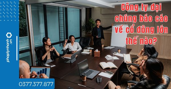 Công ty đại chúng báo cáo về cổ đông lớn thế nào - tư vấn hỗ trợ pháp lý nhanh