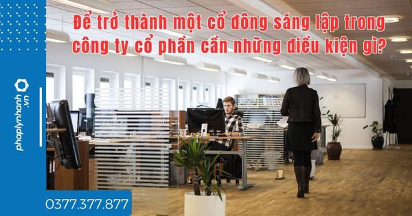 Để trở thành một cổ đông sáng lập trong công ty cổ phần cần những điều kiện gì? 1 Để trở thành một cổ đông sáng lập trong công ty cổ phần cần những điều kiện gì - tư vấn hỗ trợ pháp lý nhanh