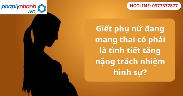 Giết phụ nữ đang mang thai có phải là tình tiết tăng nặng trách nhiệm hình sự? 7 Giết phụ nữ đang mang thai có phải là tình tiết tăng nặng trách nhiệm hình sự-hỗ trợ tư vấn pháp lý