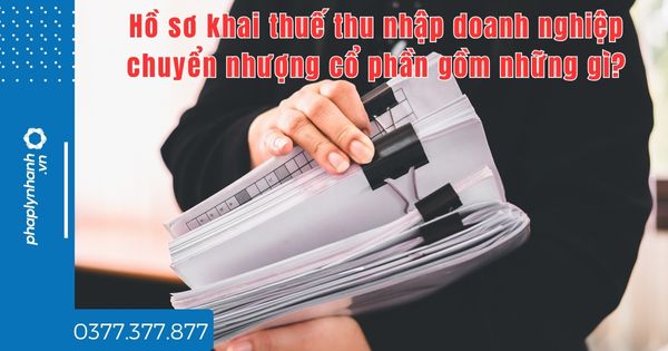 Hồ sơ khai thuế thu nhập doanh nghiệp chuyển nhượng cổ phần gồm những gì? 1 Hồ sơ khai thuế thu nhập doanh nghiệp chuyển nhượng cổ phần gồm những gì - tư vấn hỗ trợ pháp lý nhanh
