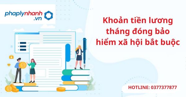 Khoản tiền lương tháng đóng bảo hiểm xã hội bắt buộc
