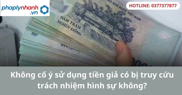Không cố ý sử dụng tiền giả có bị truy cứu trách nhiệm hình sự không? 5 Không cố ý sử dụng tiền giả có bị truy cứu trách nhiệm hình sự không-hỗ trợ tư vấn pháp lý