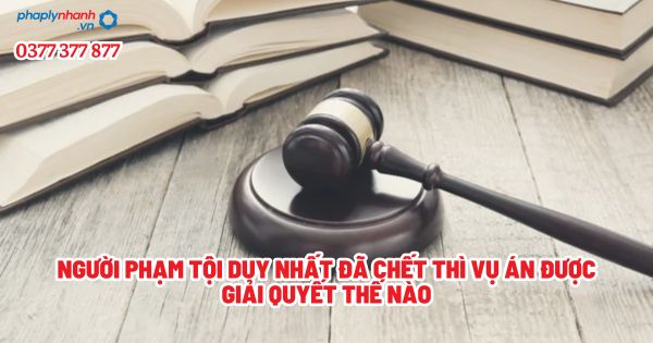 Người phạm tội duy nhất đã chết thì vụ án được giải quyết thế nào? 1 Người phạm tội duy nhất đã chết thì vụ án được giải quyết thế nào - Tư vấn, hỗ trợ pháp lý nhanh